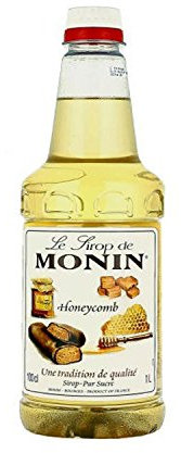 Monin Premium Coffee Syrup Honeycomb 1 Litre and Pump