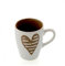 Brandani 55670, mug Batticuore colore tortora in stoneware