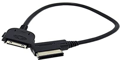 System-S KFZ Auto Adapterkabel für iPhone iPod 30-Pin Anschluss für Media In AMI MDI