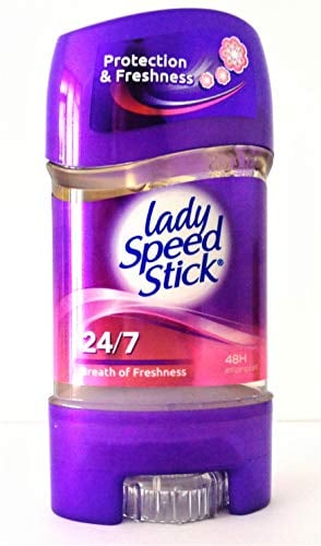 Pack of 3 Lady Speed Stick Gel Breath of Freshness, 48H Anti-Perspirant Deodorant Gel