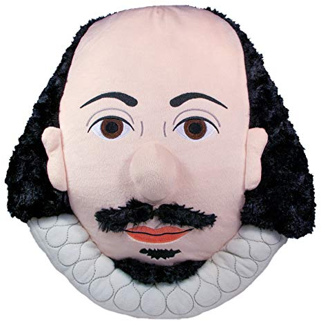 William Shakespeare gefüllte Porträt Plüsch Kissen / Kissen von The Unemployed Philosophers Guild