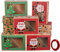 12 Stück Weihnachts Kekskästen Boxen, Geschenkboxen Bäckereikarton Weihnachten Plätzchen Cupcake Boxen mit Weihnachtsbändern für Weihnachten Brot Kekse Schokolade Geschenkverpackung