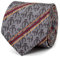 Cufflinks Inc. Star Wars und The Mandalorian Polyester-Krawatten, offiziell lizenziert von Lucasfilm LTD, Grauer Streifen, Einheitsgröße