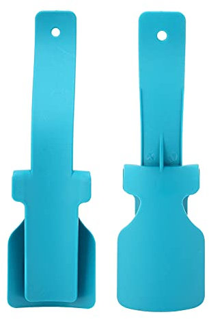 Assistant de Chaussure Ergonomique Portable, Chausse-pied à Poignée pour Chaussures Faciles à Porter, Adapté aux Hommes, Femmes, Enfants et Personnes Âgées, Bleu