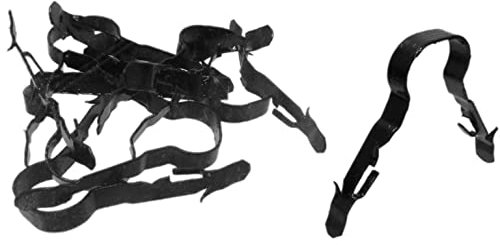 10x Fire Clips for 9-11mm Round Cable Black - Indoor or Outdoor - 18th Edition - UK Made