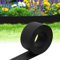 Joparri - Bordure de pelouse en plastique - Noir - Longueur : 30 m - Hauteur : 12,5 cm - Bande de bordure de pelouse pour jardin - Pour chemins de jardin - En plastique 100 % recyclé