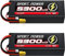 Hilldow M41 RC Batterie 3S LiPo 4800mAh 11.1V 80Cmit XT60 mâle, 2 Pack Hardcase Batterie Lipo Rechargeable pour RC Cars Camion Buggy