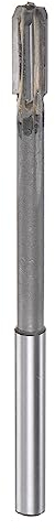 sourcing map Spannen Reibahle 5.8mm H7 Hartmetall Spitze Gerade Flöten Rund Schaft Drehmaschine Fräser