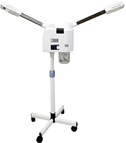 Höheneinstellbar Gesichtsdampfer, 2 in 1 Heiße und Kalte Ozon Bedampfer Dampfgerät Gesichtssauna Maschine für Kosmetikstudio, Salon und Zuhause,Feuchtigkeitsspend und Hautpflege