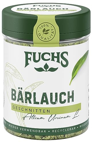 Fuchs Gewürze - Bärlauch geschnitten - würzige Schärfe für Quark-Dips, Frischkäse oder Risotto - natürliche Zutaten - 8 g in wiederverwendbarer, recyclebarer Dose