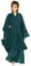 M?dchen Kleid Muslimisches Chiffon Gebetskleid Gebetskleidung f?r Kinder Abaya Einfarbig Vorne Offen Strickjacke Islamischer Naher Osten Dubai T?rkei Maxi Kaftan Kleider mit Hijab Dunkelgr?n 13-14J