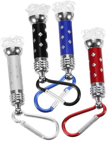 Gadpiparty 12 Stk Mini-taschenlampe Taschenfederlicht Kleine Taschenlampe Spielzeug Inspektionsstrahl Geführt Led-taschenlampe Für Taschen Mini-led Mit Haken Werkzeug Aluminiumlegierung Kind