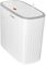 Baoblaze Papelera de Cocina, Bote de Basura Delgado con Tapa Tipo Prensa, Bote de Basura Rectangular de diseño Simple para Oficina, Inodoro y Sala de Estar, Blanco