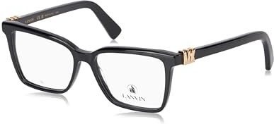 Lanvin LNV2647 001 Black Eyewear Woman Acetato, Rectangle, 53