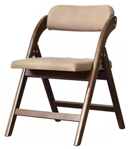 KITCISSL Sessel Modern Design Bürostühle Schreibtischstuhl Aus Holz, Esszimmerstuhl Vintage Sessel Wohnzimmer Mahjong Stühle Stuhl Esszimmer Rückenlehnenstuhl für Schlafzimmer (Color : Dark Brown)