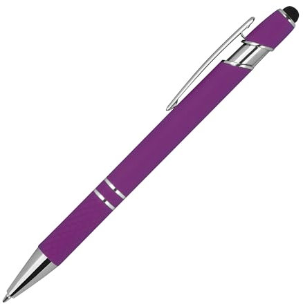 Livepac-Office 10 Touchpen Kugelschreiber aus Metall/mit Muster/Farbe: lila