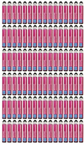 dubaust MSP24 Mousse de construction pour pistolet 750 ml Mousse d'isolation acoustique haute isolation thermique Isolant B2 (sans nettoyant/sans pistolet à mousse, 96 x 750 ml)