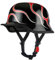 Mezzo Casco Jet Moto Retrò Casco Scodella Portatile,ECE Omologato Mezzo Elmetto Da Moto Vintage Caschi Cromwell Stile Tedesco Scooter Cruiser Unisex Casco Da Motociclista 9,L:59-60CM