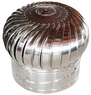 Whirlybird Turbine, Ventilator, Dachventilator, Runde Kappenentlüftung, Rundes Abluftgitter Aus Edelstahl 304 Mit Lamellenentlüftung, Diy Easy Vent Hookup Kit, Für Wohnungen, Apartments, Heimdekorat