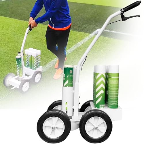 Hand-Push-Spurmarkierungs-Applikator für Schulen, Sportflächen und Fabriken – Radtransfer-Linienmarkierungsmaschine mit Straßen- oder Grasfarbe – Linienmarkierungs-Sprühfarbe für effiziente