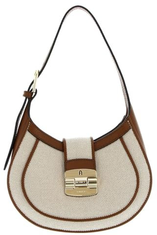 Furla Club 2 Hobo Bag S Naturale + Cognac