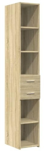 vidaXL Highboard Sonoma-Eiche 30x42,5x185 cm Holzwerkstoff