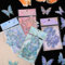 80 Stück Glitzer Schmetterling Sticker Set Schmetterlings Aufkleber Holografische Wasserfeste Klebstoff Aufkleber Scrapbooking Sticker Für Sammelalbum Handyhülle