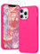 PuyaTeya 3 in 1 Hülle für iPhone 13 pro, mit 2 Stück 9H Panzerglas Premium Liquid Silikon Hülle, mit 4-Layer stoßfesteabriebfestes, Soft Mikrofaserfutter hülle für iPhone 13 pro(Neon Pink)