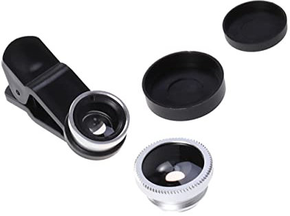 Homoyoyo 180 Degree Fisheye 0.67X Wide Angle Macro Lens Set for 6S/6 Air 2/1 Mini 3/2 Silver Phone Camera Accessory