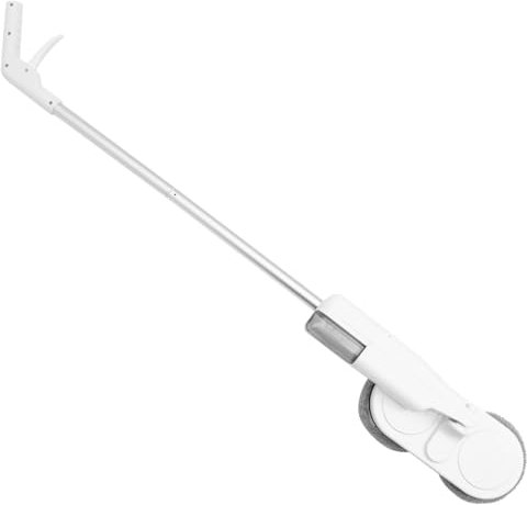 Warmhm 1 Set scopa elettrica a spruzzo automatico batteria pulizia rotante pavimento lavapavimenti portatile detergente per pavimenti lavapavimenti elettrico piatto plastica bianca