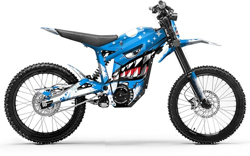 MXP Individuelle Grafik-Aufkleber-Kits für Talaria Dirt Bike Sting R Graphics 6.0 8.0 (mit Frontplatte, Talaria-Gabel) (Silber)