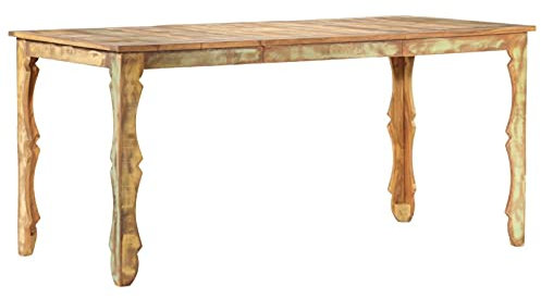 Xichuzi Esstisch, Esszimmertisch, Baumkantentisch, Dining Tables, Esszimmermöbel, Küchentisch, 160×80×76 cm Recyceltes Massivholz