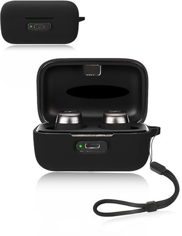 Protective cover for Sennheiser MOMENTUM True Wireless 4 Earbuds,Soft Silicone Case with Waterproof, Shockproof & Scratch-resistant,ideal for Daily Protection,Black