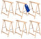 MODO24 Holzbock Klappbock Arbeitsbock Tapezierbock Sägebock Montagebock Unterstellbock SDKM, 6er-SET, 73x73x44 cm, Natur unbehandelt