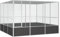 Emmtore Vogelvoliere Innen Außen Aufzuchtkäfig,All-in-One-Vogelkäfig Außenvoliere Käfig Vogelhaus Voliere,Verzinkter Stahl Vogelkäfig,Anthrazit,302.5 x 324.5 x 211.5 cm