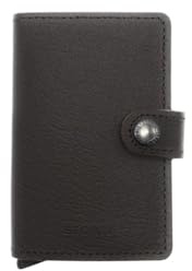 Secrid Miniwallet, portafoglio porta carte-banconote in vera pelle (Testa di moro)