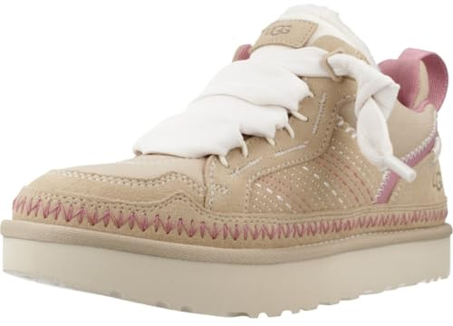 UGG Lowmel Meadow Leder Turnschuhe Hellbraun