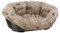 Ferplast Panier Chien avec Coussin en Coton Lavable, Lit pour Chien Rembourré, Corbeille en Plastique, Fond Perforé, Antidérapant, 114 x 83 x h 37 cm, Marron