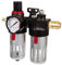 Original Einhell Kombiwartungseinheit mit Öler (Kompressor-Zubehör, Anschluss R 3/8, integriertes Manometer für Betriebsdruck, max. Eingangsdruck 10 bar)