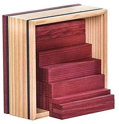 KAPLA – Set mit 40 violetten Bauklötzen – Holzspielzeug, Baukasten, ab 2 Jahren