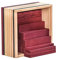 Kapla 9000160 Holzplättchen 40-teilig in Box, violett