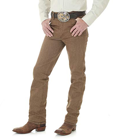 Wrangler Herren 0936 Cowboy Cut Slim Fit Jeans - Braun - 38W / 30L