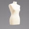 Schneiderpuppe - Zubehör | Zum Probierpreis! | Größen S - XL (Female ♀) | LUCCESI | Torso Size: M (36-38) | Bezug Creme-Weiss | ohne Standfuss | Schaufensterpuppe