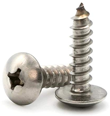 Phillips Truss Head Sheet Metal Screws 18-8 Stainless Steel - #8 x 1 Qty-250