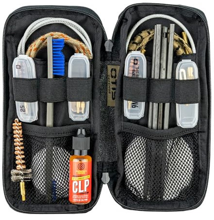 Otis Technology Unisex 5.56 mm/9 mm Defender Series Kit di Pulizia, Nero, Small
