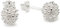 Vinani Damen Ohrstecker 925 Silber - einzigartige Igelblume aus 925 Sterling Silber - Ohrring Set für Frauen OIK