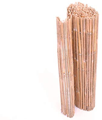 Bambusmatte Premium gesplittet 150 x 300cm - Balkon Sichtschutzmatte aus Split Bambusrohren 1,5m x 3m