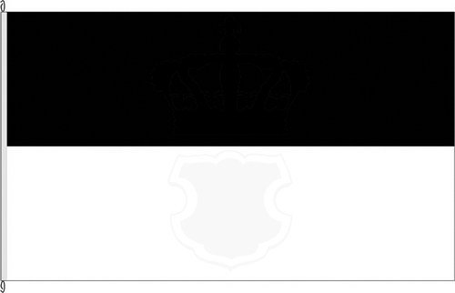 KÖNIGSBANNER Zertifizierte Flagge Fahne Ulm - UL 100 x 150cm - Hissflagge doppelt gesäumt mit Karabinerhaken aus deutscher Flaggen-Manufaktur