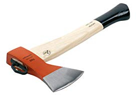 Ratio Parts 180,001 Ecoline Accetta, con Manico in Hickory, Nero, Marrone, 43 x 3 x 18 cm