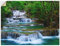 ARTland Wanddeko Wandtattoo selbstklebende Vinylfolie 80x60 cm Dschungel Wasserfall Natur Wald Urwald Fluss T5NK